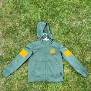 Nike Kids Hoodie - Green and Gold